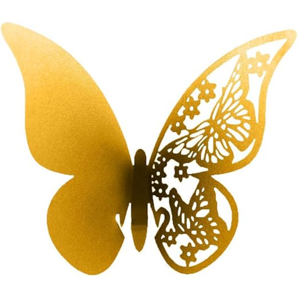 100 stk Laser Cut Butterfly Navnekort, Bordnummer for Bryllup