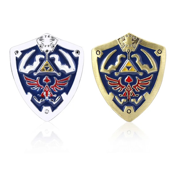 Zeldas Hylian Skjold Pins Brosch Majoras Maske Spirituelle Stene Mester Sværd Badge Broscher Reversnåle Jeans Skjorte Taske Smykker 08