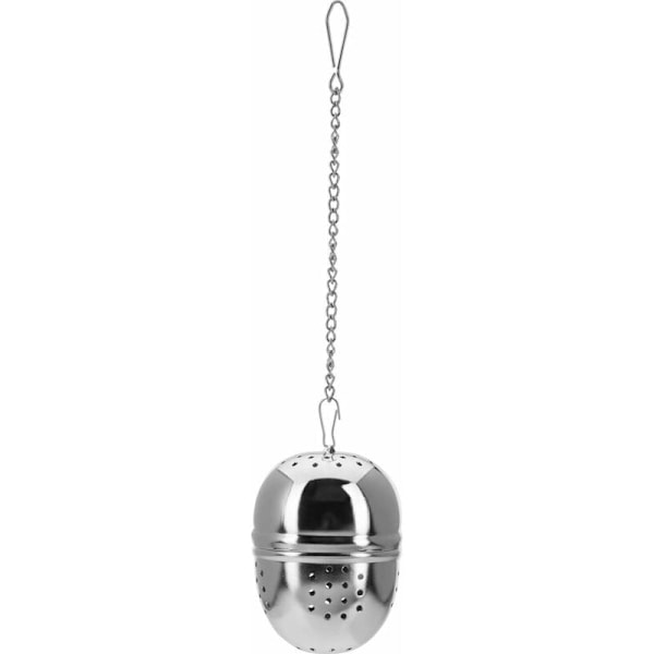 Teæg, Oval, Teatime, Rustfrit stål, ø 4 cm