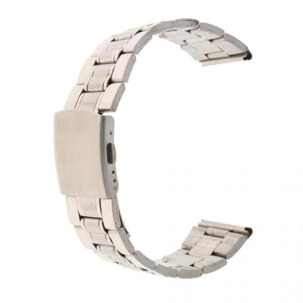Solid watch i rostfritt stål med silver expansionsspänne 18 mm