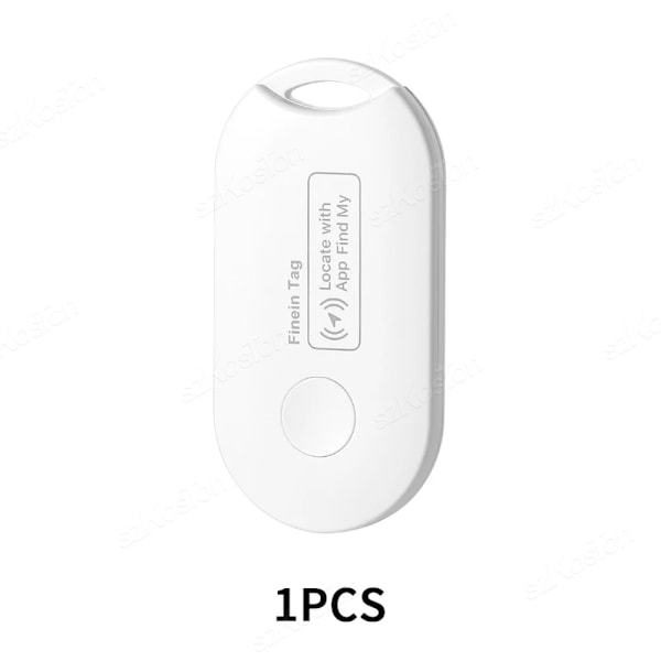 Mini GPS Tracker för Apple Hitta min APP Smart Tag Tracking Device Bluetooth-kompatibel Finder för IOS Systemnycklar Plånboksväskor VIT
