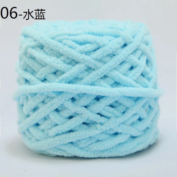 100g Chenille-huivi Lanka Neulomiseen DIY-materiaali Värikäs Käsinneulottu Lanka Käsinneulomiseen Virkattu Paksu Villalanka Villa 06