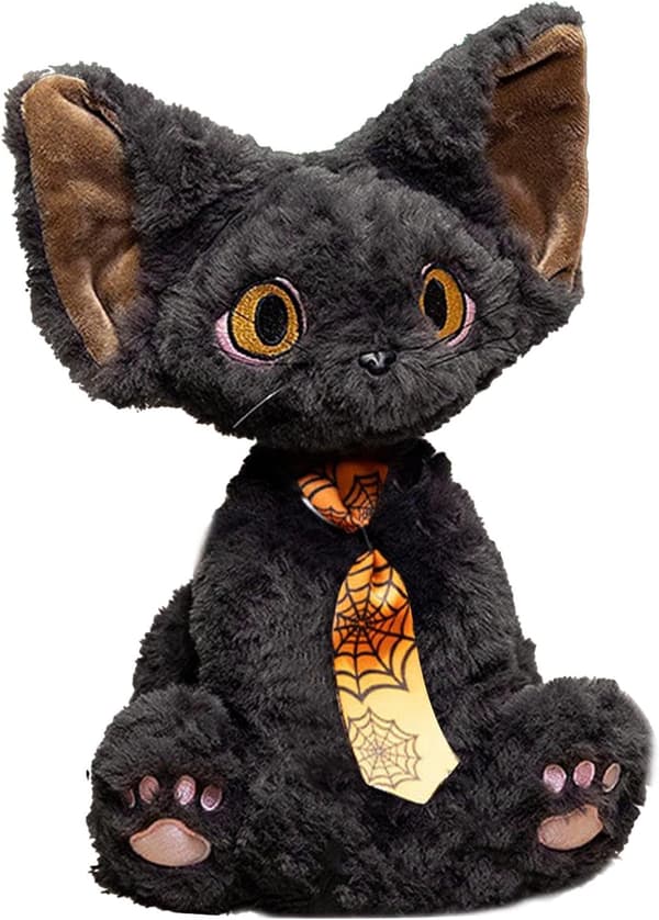 11,8\" Sort Kat Pludset Legetøj, Blød Halloween Dekoration Tie style