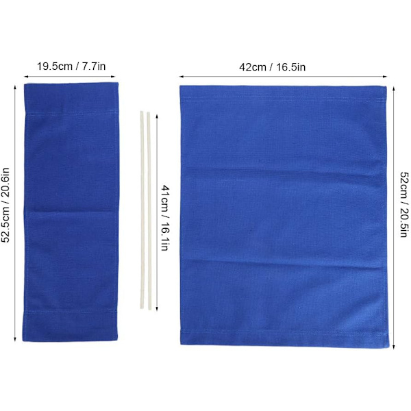 994338 Stol Canvas Överdrag, 1 Set Regissörsstol Canvas Ersättningssäte Duk Hemtillbehör Möbler Tillbehör (Blå) Blå