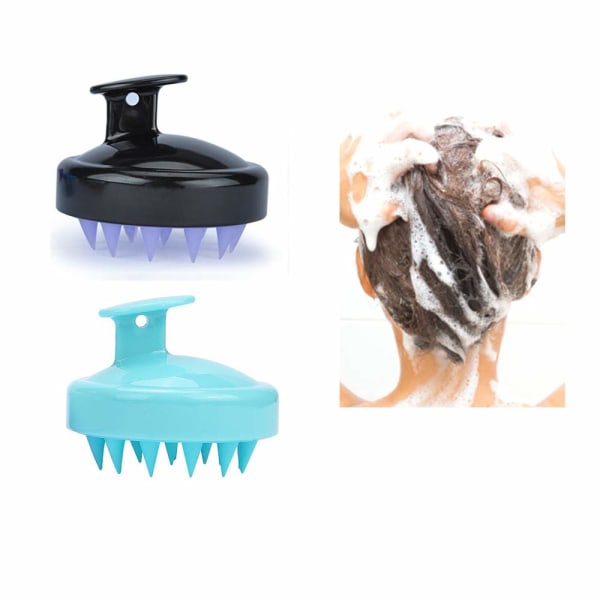 CQBB Hårmassageborste för hårbotten, 2-pack [Wet & Dry] Dusch