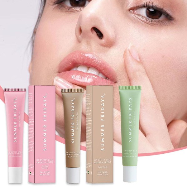 Summer Fridays Lip Butter Balm (1/2/3 stk) Ny med forseglet eske Beige 1pcs