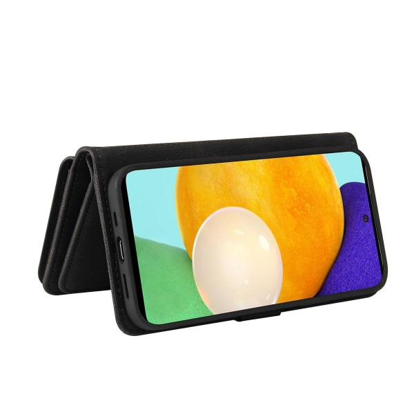 SQBB Etui til Samsung Galaxy A73 5g anti-scratch Dragkedja Pocket Pu- cover Kreditkortsholder Stødsikker Magnetisk - Blå Sort A