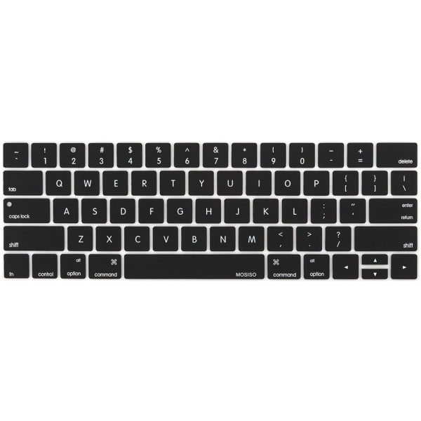 CQBB Ultratunt tangentbordsskydd kompatibel med MacBook Pro-Black