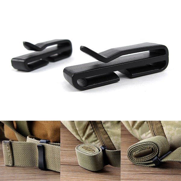 10 stycken 25 mm fästklämma för ryggsäcksbälte, multifunktionsbälte
