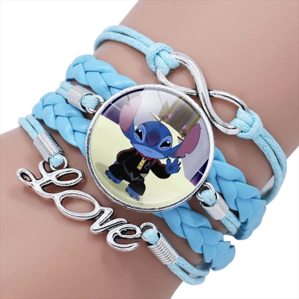 Disney Lilo & Stitch Sininen Monikerroksinen Rannekoru Tytöille Anime Korut Piirretty Aika Helmi Rannekoru Lapsen Syntymäpäivälahja 20001933