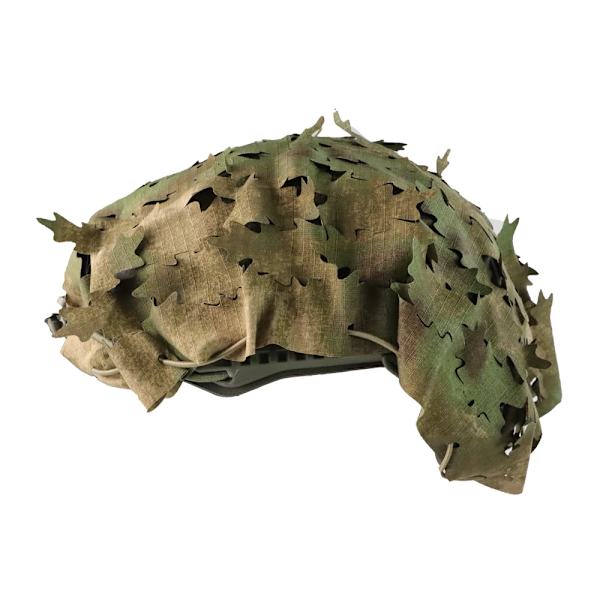 Taktisk täckning Andningsbart Mesh Camo Camouflage Cover Perfekt för taktisk militär utrustning, stridshjälm Leaf style FG