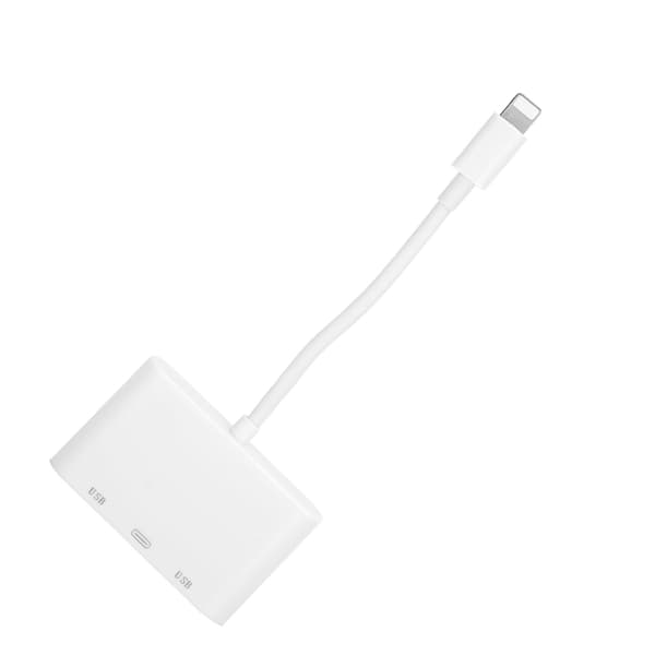 For IOS til Dual USB Expansion Dock Interface OTG Connector Hub Converter med kameralæser_max