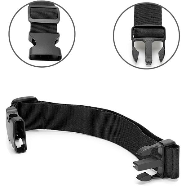 Fanny Pack Bältesförlängare Justerbar Elastisk Rem för Midjeväska, 2-pack (Svart) Extender Belt - 1.5 inches