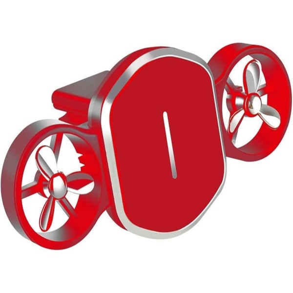 CQBB Magnetisk biltelefonhållare Aromaterapiuttagshållare Multifunktionell bilmagnethållare för Twin-Turbo Vehicle (Färg: Röd)