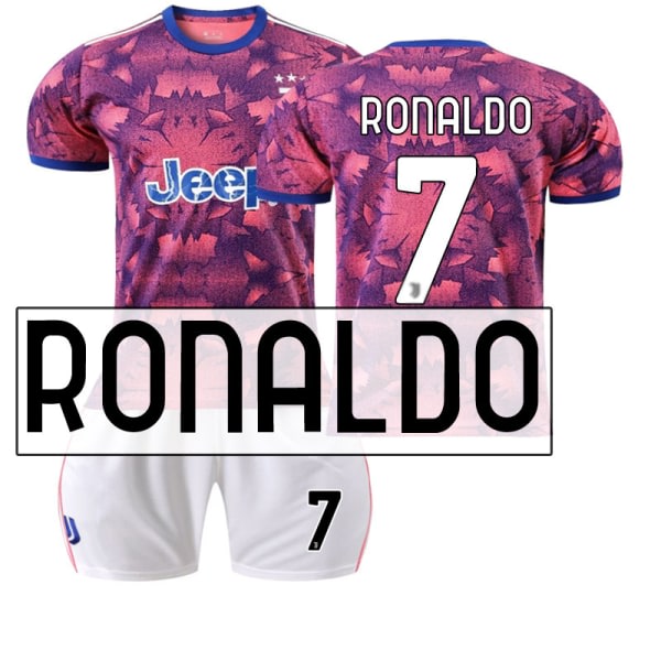 SQBB 22 Juventus tröja borta NR. 7 Ronaldo tröja #S