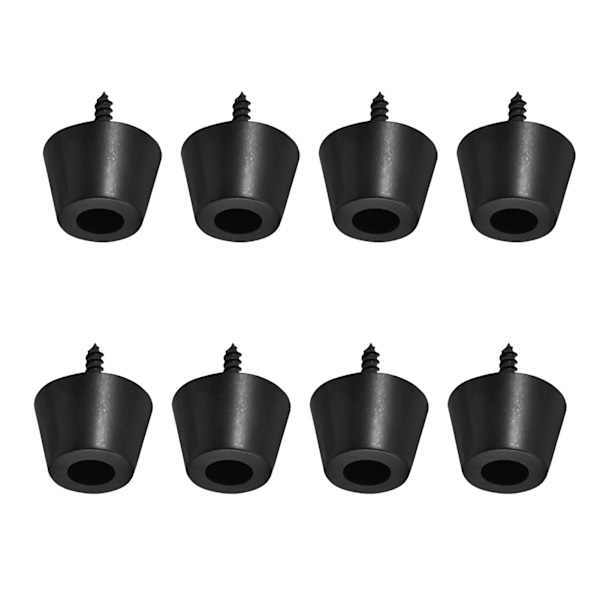 4 par 30x20 mm gummiføtter Antivibrasjonsbasstativ for høyttalergitarforsterker m/ skruer