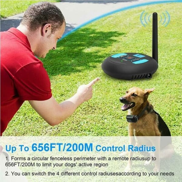 Trådløst elektronisk hundegjerdesystem, usynlig Pet Border Contai
