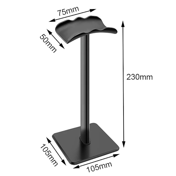 Aluminiumlegering Hodetelefonstativ Holder Plassbesparende Gaming Headset Stativ Rack Skrivebord Organizer Display Hodetelefon Henger Belte Hvit