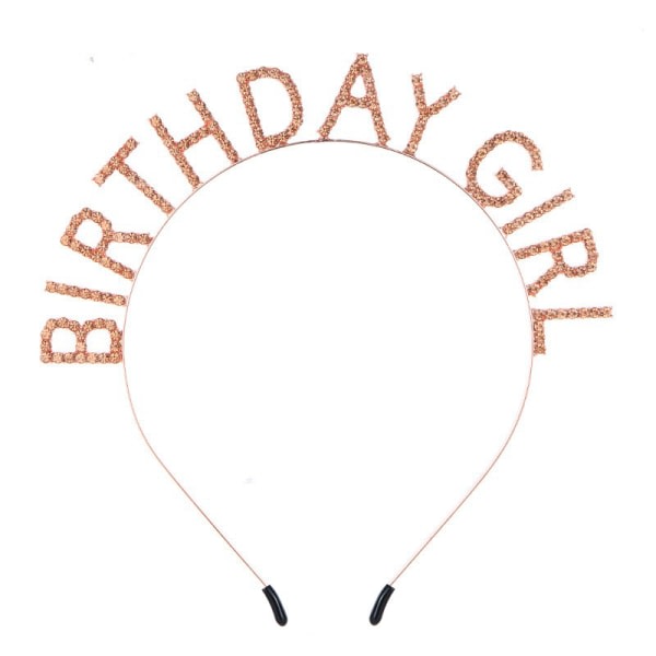 Birthday Girl Pannband Birthday Tiara för kvinnor Flickor Happy Birt