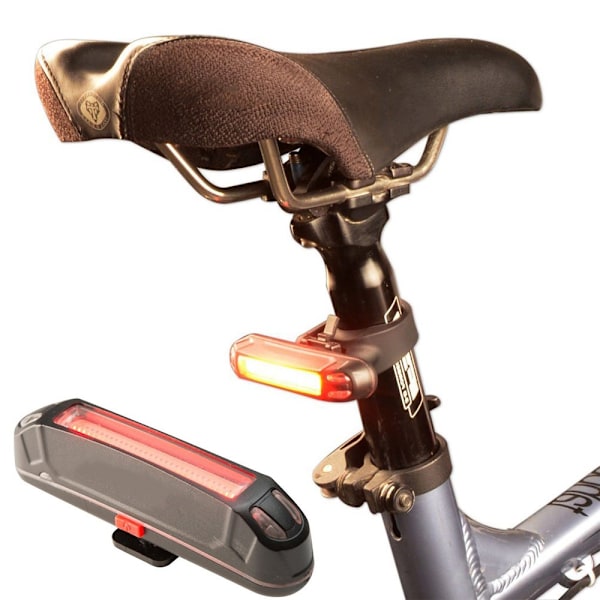 YOUOKLIGHT Vandtæt Cykellampe LED Super Lys Cylinderlampe Black Svart