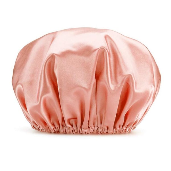Ett paket duschmössa cap Återanvändbar Eva cap, dubbelt skydd elastisk, medelstor (regnbågspulver