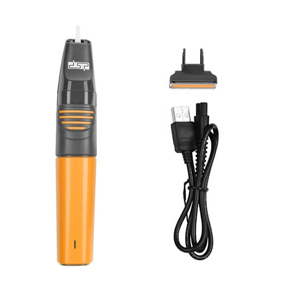 Mini oppladbar bærbar barbermaskin for hele kroppen, justerbar og vaskbar elektrisk barbermaskin for husholdning (oransje)