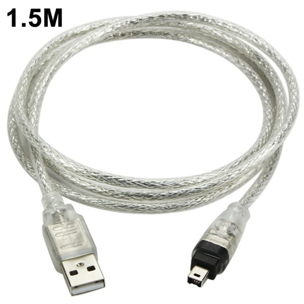 CQBB Kompatibel kabel USB MALE till Firewire Anslut till Mini 4-stift till Firewire Adapter Kompatibel kringutrustning