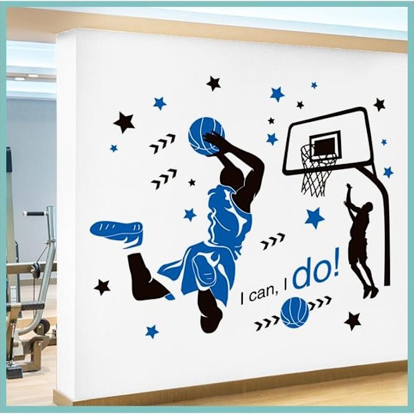 Väggdekal för att kasta basket inomhus väggdekal Gör-det-själv-konst-väggdekal (23 Basketboll 74*73 cm)