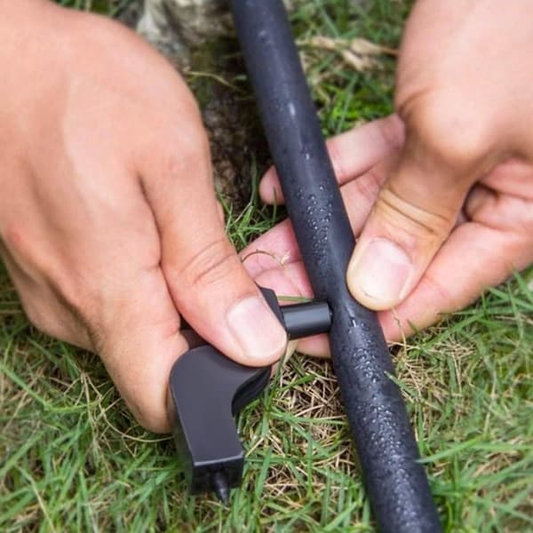 10-delars droppslangsstansset - 5 delar mini-vattenrörsstans + 5 delar tjurhuvud - för droppbevattningssystem