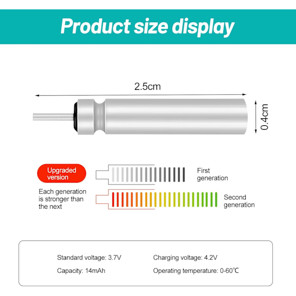 CR 425 LED Fiskeriudstyr Batteri - Genopladeligt USB Lysende Fiskeritilbehør Style 4