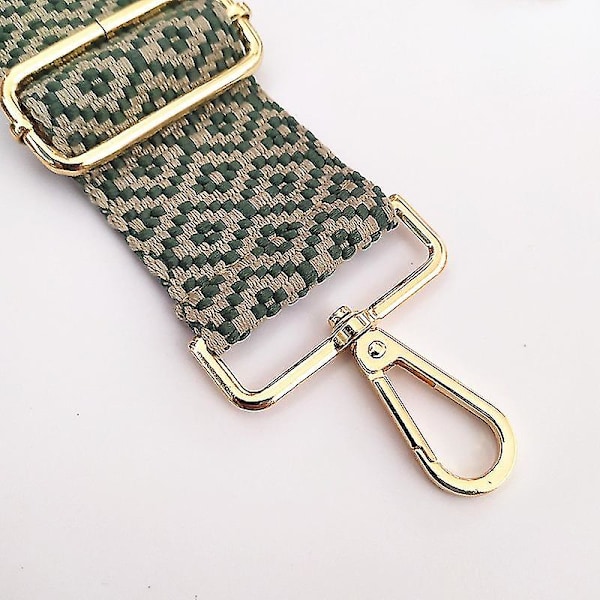 Justerbar taske-rem, skulderrem, bred Green