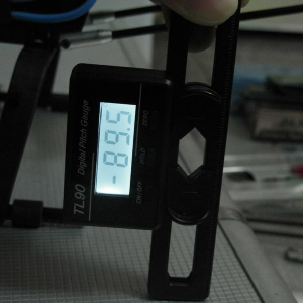 SQBB LCD Display Digital Pitch Gauge Skruv Pitch Gauge för w/ Gyro Sensor för RC plan