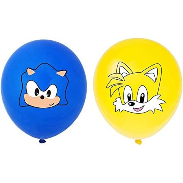 60 stk Sonic the Hedgehog Balloner Festartikler 12\" latexballoner til børn Baby Shower Fødselsdagsfestdekorationer