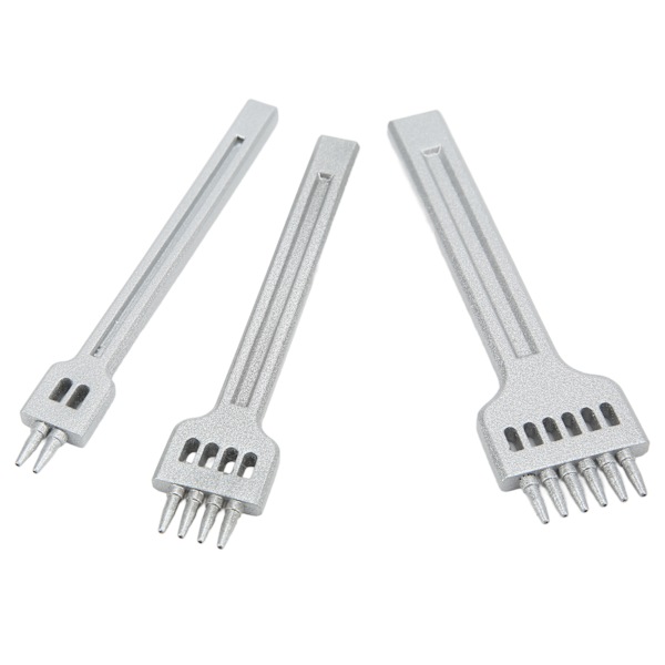 Lær Gaffel 2 Tænder 4 Tænder 6 Tænder Zink Legering Hvit Fin Glans Stor Orifice Utslipp Speil Finish Sømg Gaffel 4mm