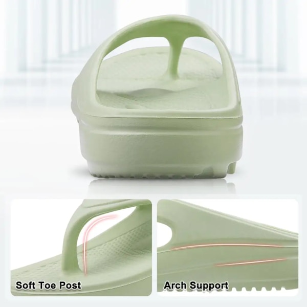 Goosecret Tjocka Botten Flip Flops För Kvinnor Och Män Sommar Yoga Mat Utomhus Strand Thong Sandaler För Dusch Icke-Slip Mjuk Toffel Rosa 38(9.2 tum)