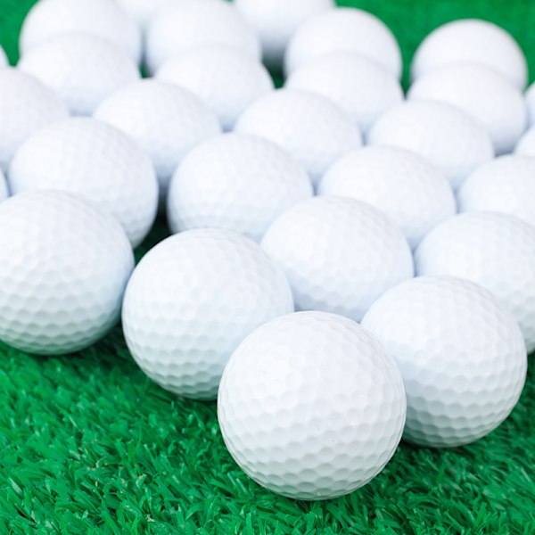 Træn golfbolde Golf Træningsbolde Plastbolde Træn hule golfswingbolde indendørs Indre gård Baby Legetøj sjove poolbolde（10 stk，Hvid）