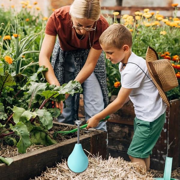 Mini silikonevandkande 224 ml - Præcisionssprøjte til blomster - Perfekt til bonsai og stiklinger - Blød trykstråle - Metalmundstykke