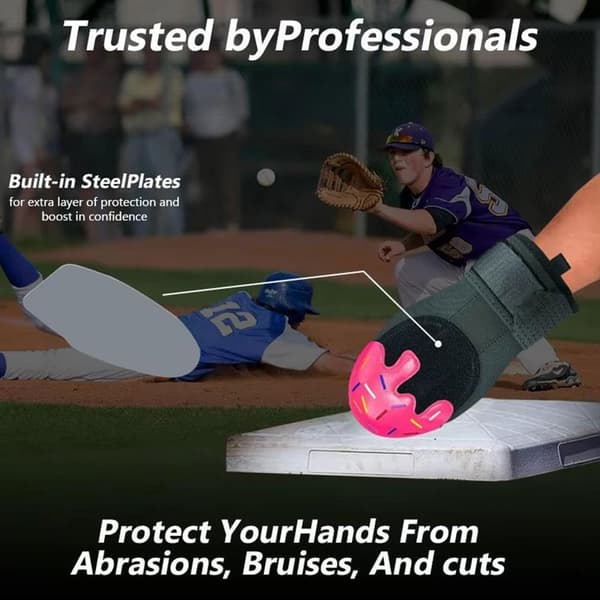 Basebollhandske för ungdomar, universell höger/vänster hand, skyddsutrustning, rosa Pink