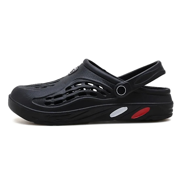 Sommer Mænd Sandaler Lette Eva Mænds Casual Sko Hul Sko Clogs Elsker Hjem Have Udendørs Mand Strand Flade Tøfler Store Størrelse 499 Hvid 38