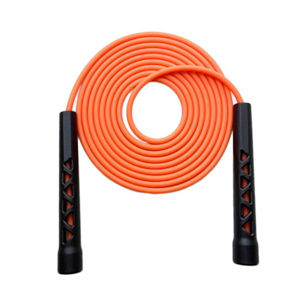 Hopprep til fitness - Hollow Carved tyndt håndtag Springtov Sort håndtag orange reb 2,85m Black handle orange rope 2.85m
