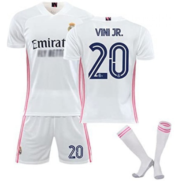 20-21 Real Madrid uusi setti Lapset Aikuiset Jalkapallopaita Harjoituspaita No.20 VINIJR No.20 VINIJR XL