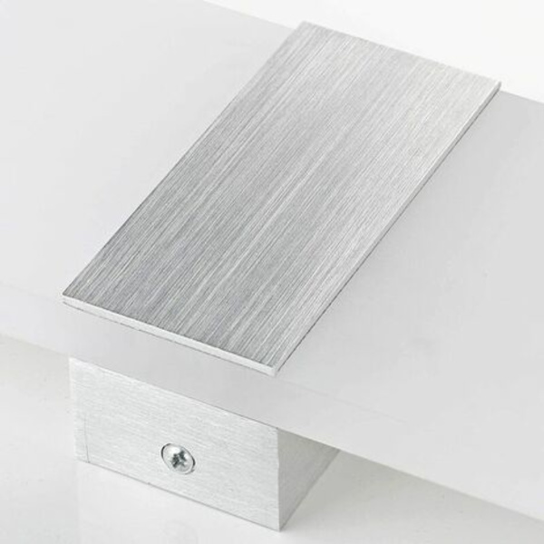 12W LED Vägglampa för inomhus Enkel Grå Borste Design Glas Vägglampa för Sovrum Vardagsrum Badrum 29CM [Energiklass A]