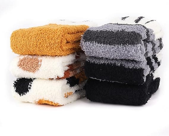 Varma Damstrumpor Kattstrumpor Kattfotstrumpor Termisk Fleece Vinter_max