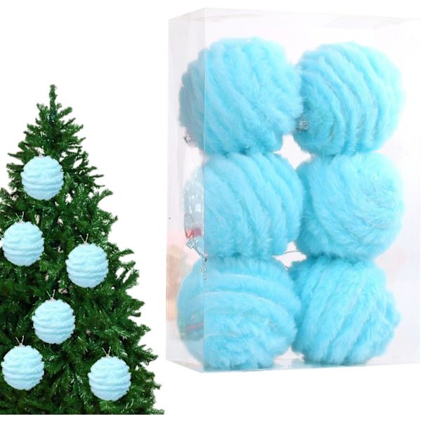 Joulukuulasetti, Klassinen Joulukoristeet Kotiin 8 cm blue