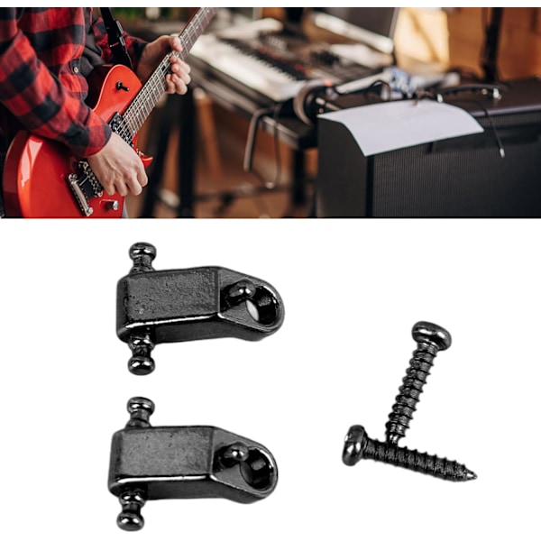 Guitar String Retainer, Tree Standard Roller String Guides Metal Elektrisk Gitarr String Guide Retainer Byte (Svart) Svart