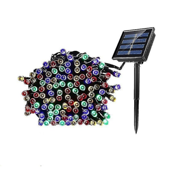 Vattentät LED solcellslampor ljusslinga flerfärgad multicolor