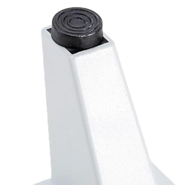 Sett med 4 hvite møbelben i aluminiumslegering, sofaben, 9 cm_max