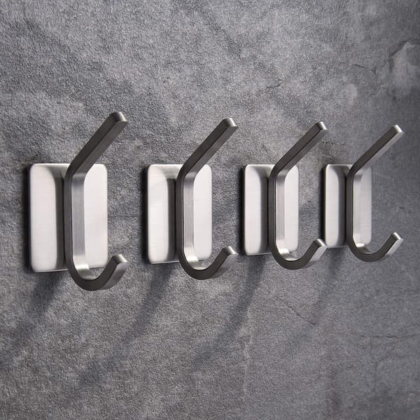 Handdukskrok/Limkrok - Väggkrok för Badrum, 4-pack-max