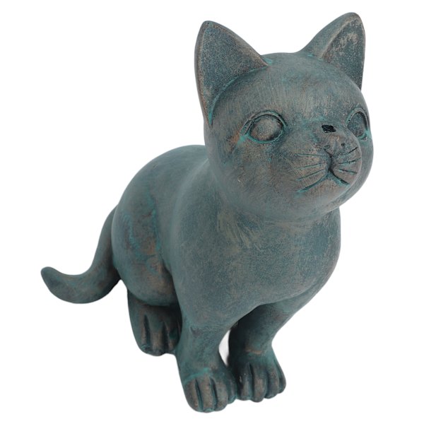 Udendørs haveharpiksdekoration, Halloween-havefigur, statue til hjemmet, figurer, udendørs gårdhave, terrasse, græsplæne, prydgenstande, kat