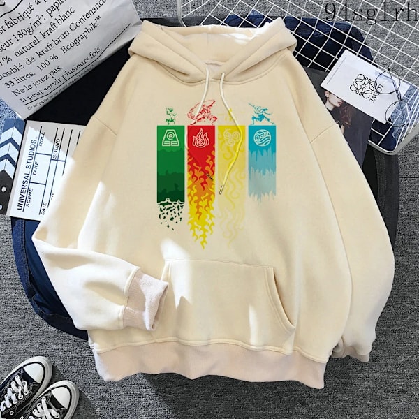 Unisex Avatar The Last Airbender Fire Nation Hoodie Herr Harajuku Hip Hop Casual Streetwear Kawaii Anime Print Sweatshirts Man 30328 S